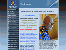 Tablet Screenshot of ljmaywatchwords.com